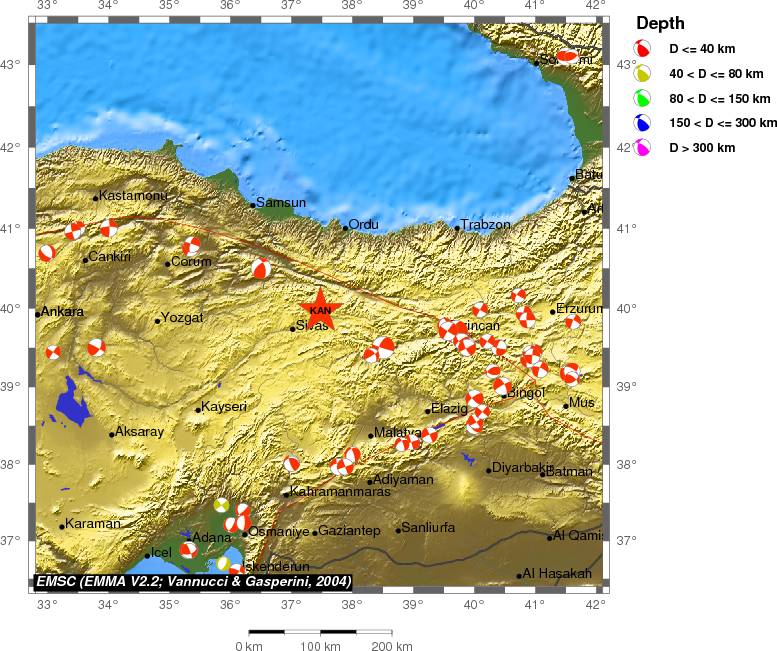 Regional moment Tensor