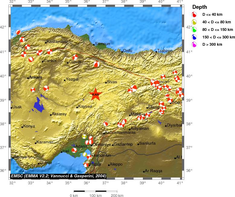 Regional moment Tensor