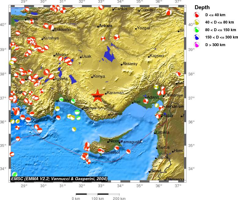 Regional moment Tensor