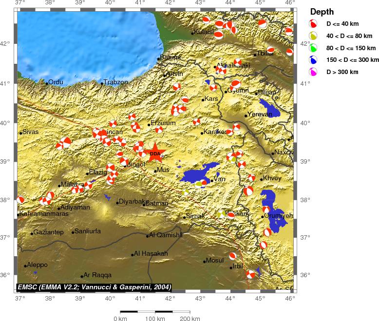 Regional moment Tensor