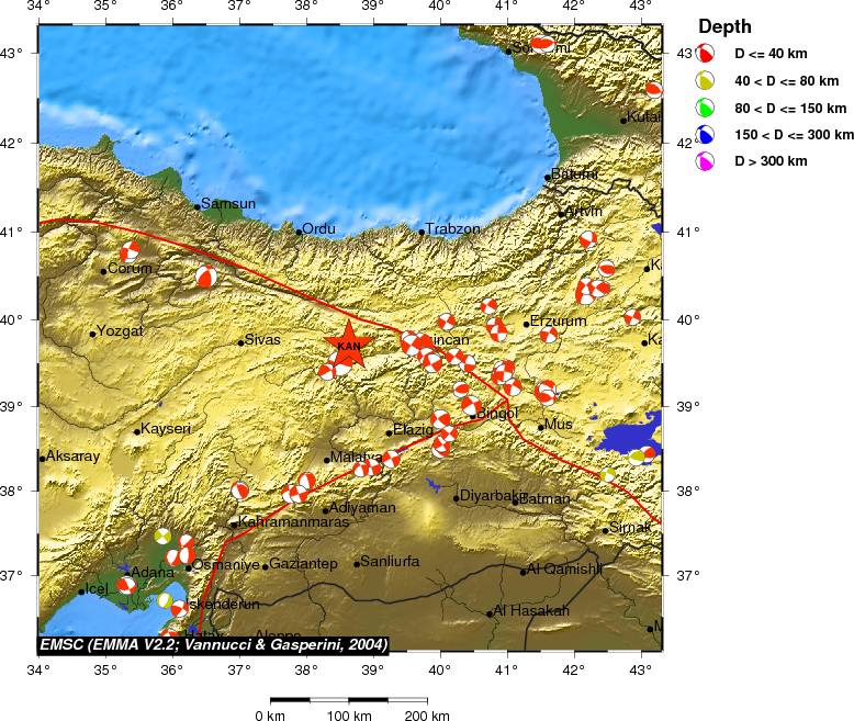 Regional moment Tensor