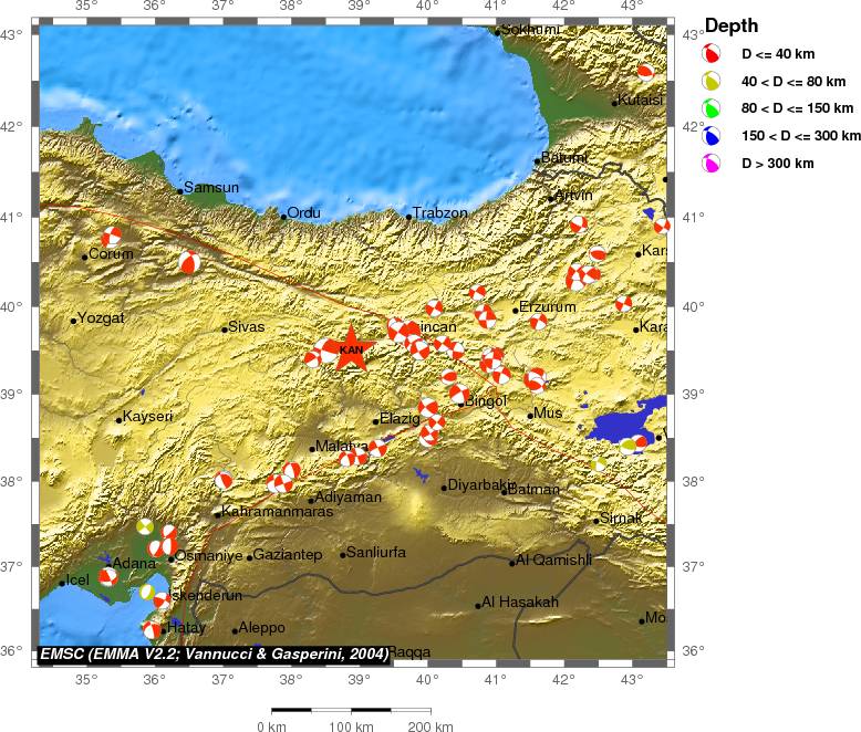 Regional moment Tensor