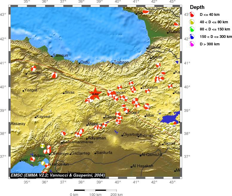 Regional moment Tensor
