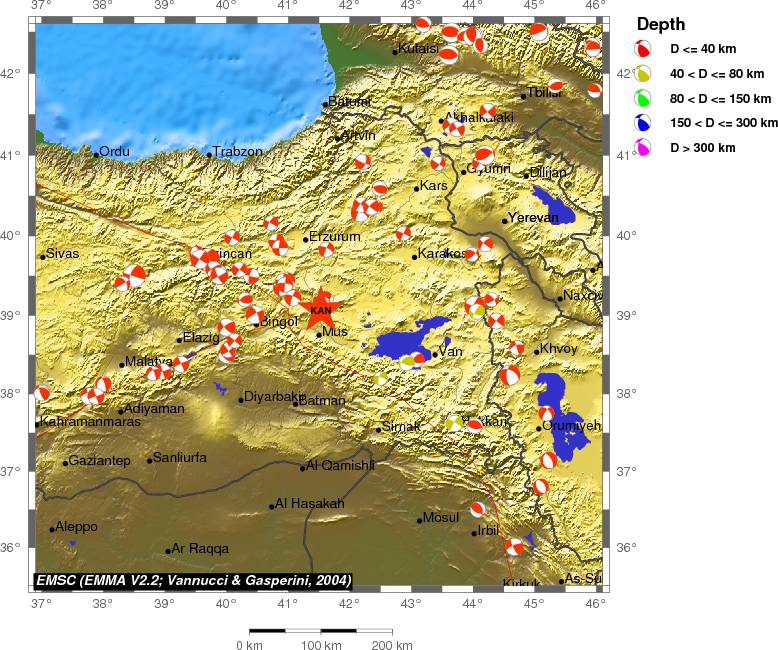 Regional moment Tensor