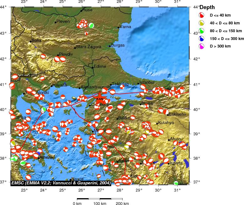 Regional moment Tensor