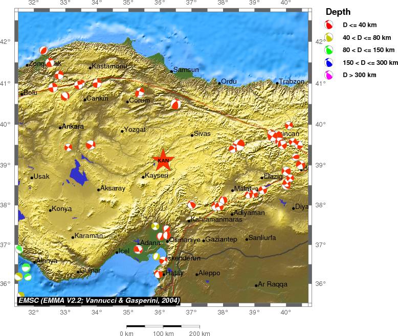 Regional moment Tensor