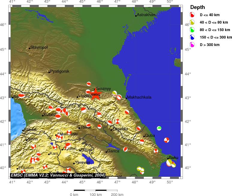 Regional moment Tensor