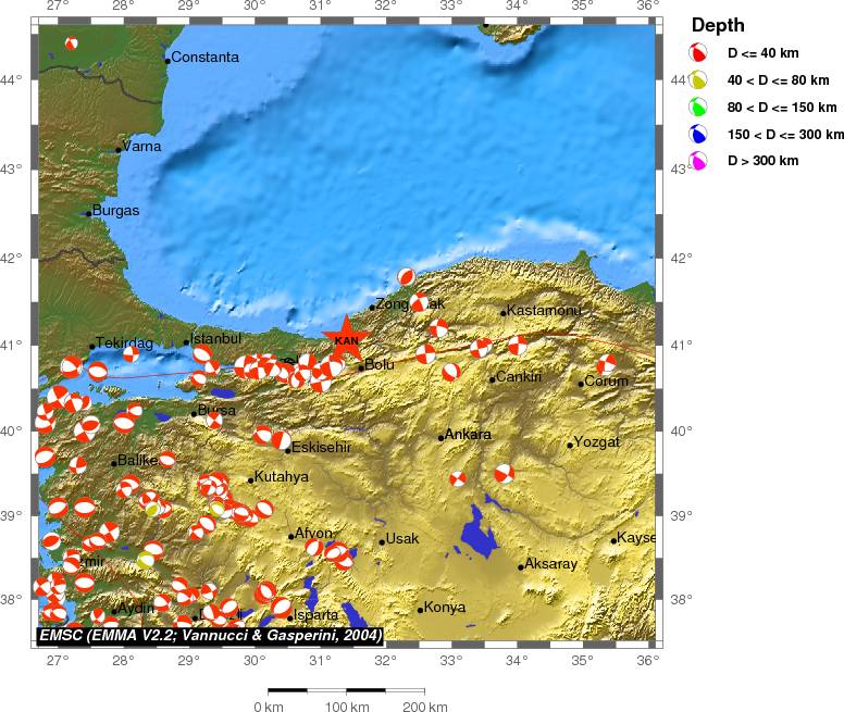 Regional moment Tensor