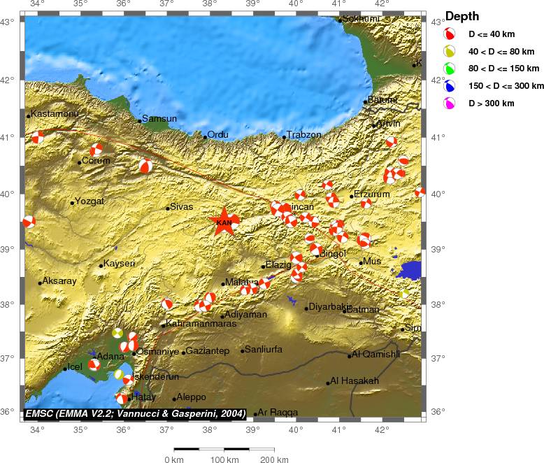 Regional moment Tensor