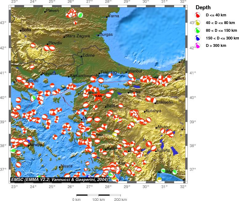 Regional moment Tensor