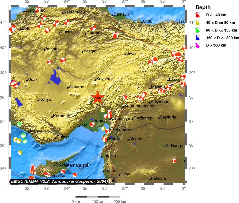 Regional moment Tensor
