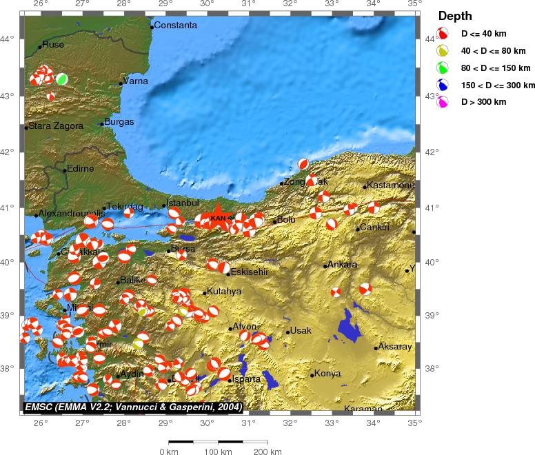 Regional moment Tensor
