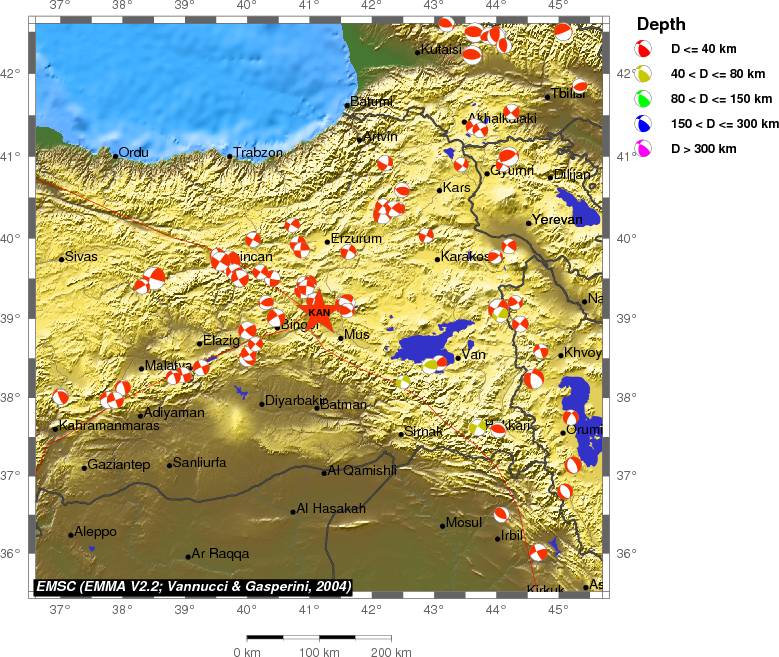 Regional moment Tensor