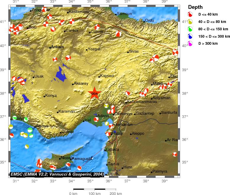 Regional moment Tensor