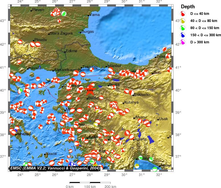 Regional moment Tensor