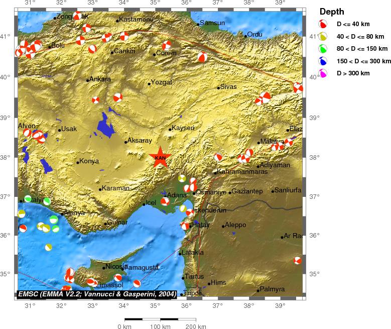 Regional moment Tensor