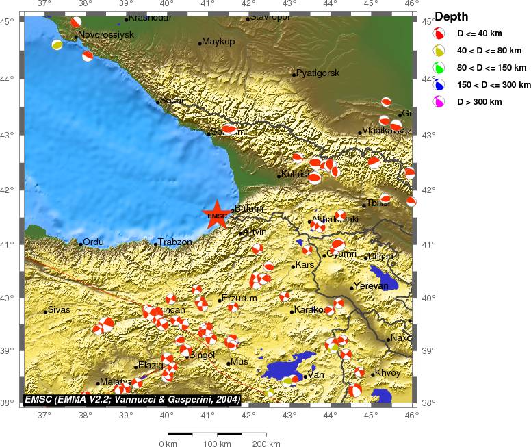 Regional moment Tensor
