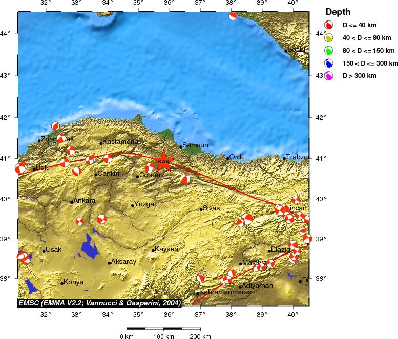 Regional moment Tensor