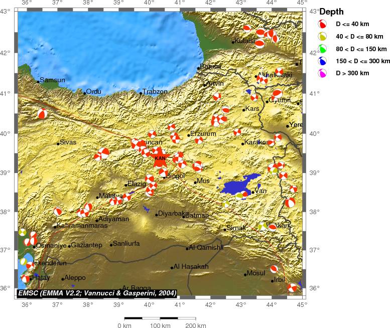 Regional moment Tensor