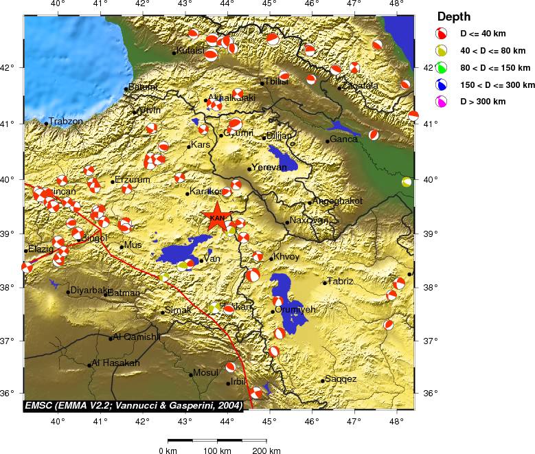 Regional moment Tensor