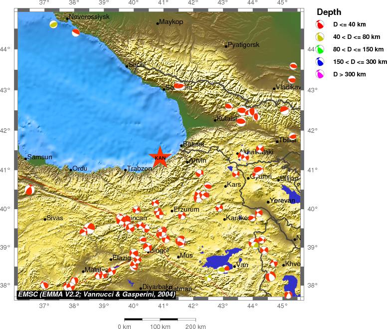 Regional moment Tensor