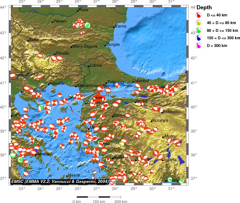 Regional moment Tensor