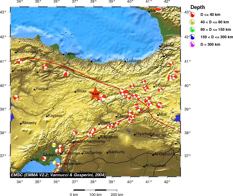 Regional moment Tensor