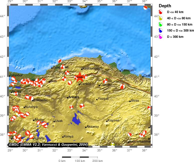 Regional moment Tensor
