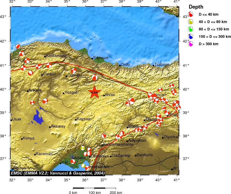 Regional moment Tensor