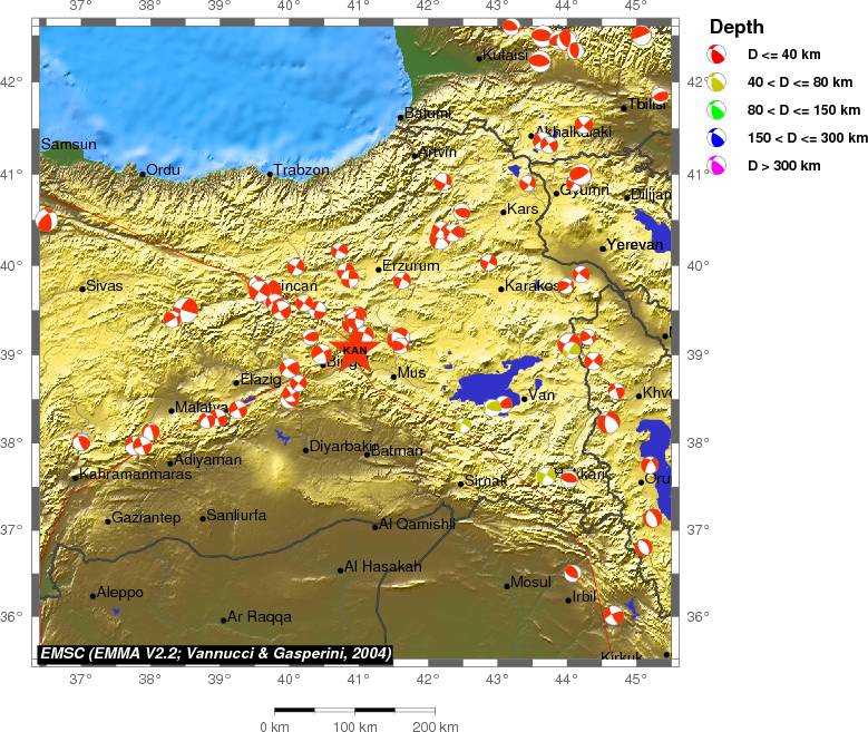 Regional moment Tensor
