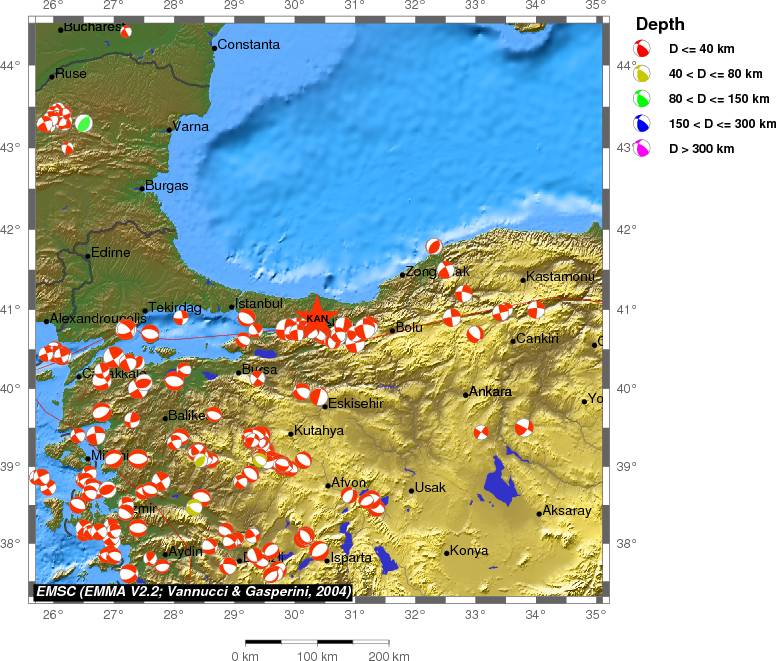 Regional moment Tensor
