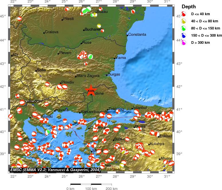 Regional moment Tensor