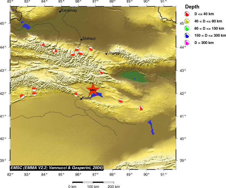 Regional moment Tensor