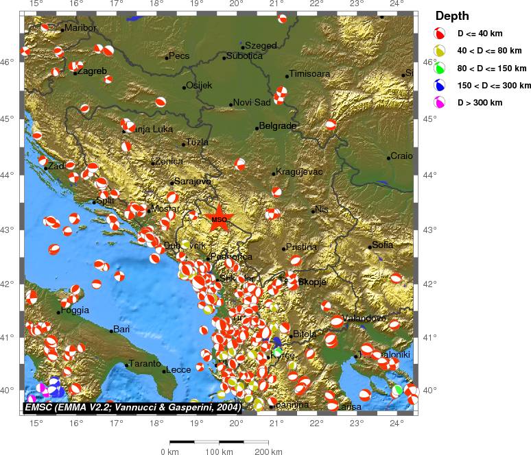 Regional moment Tensor