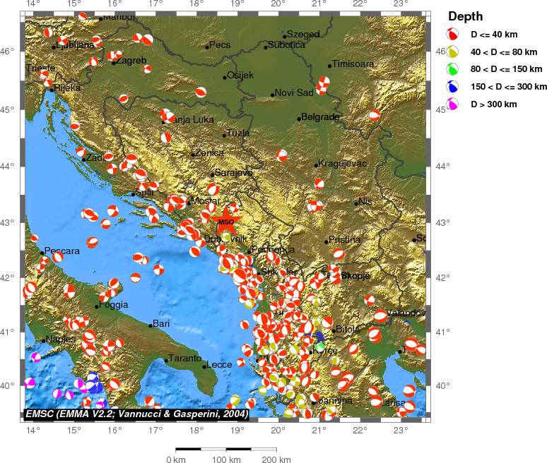 Regional moment Tensor