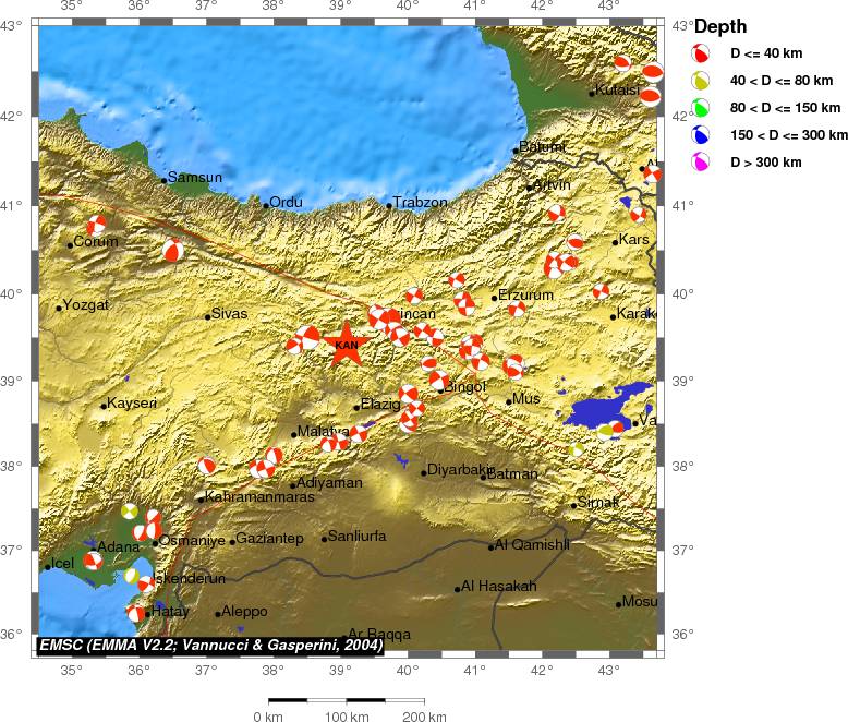 Regional moment Tensor