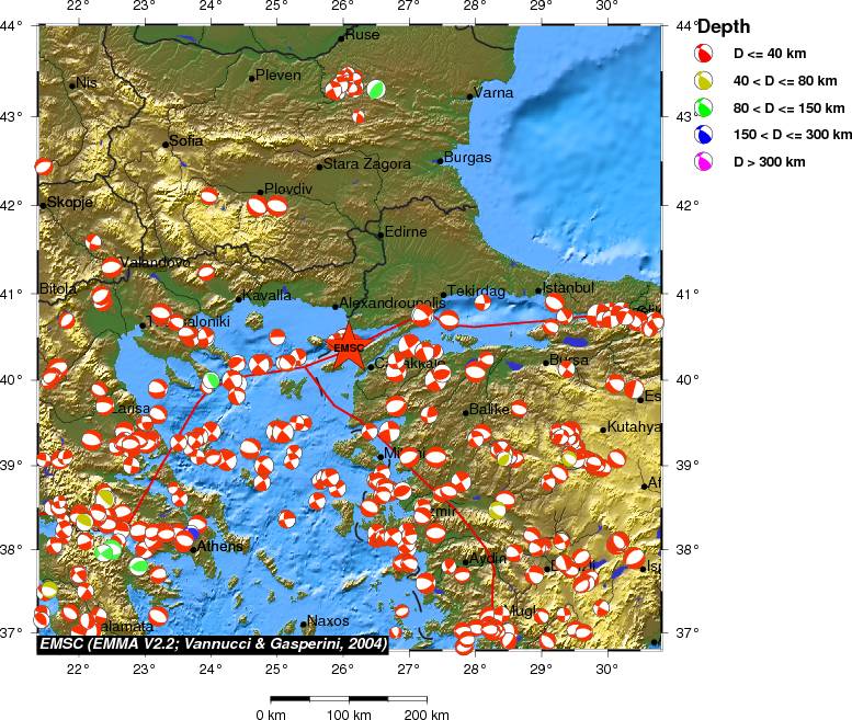Regional moment Tensor