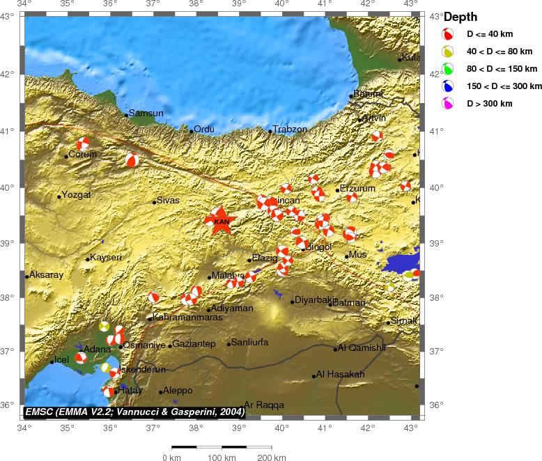 Regional moment Tensor