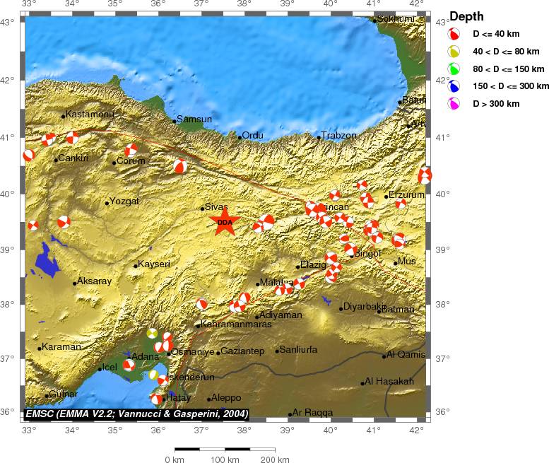 Regional moment Tensor