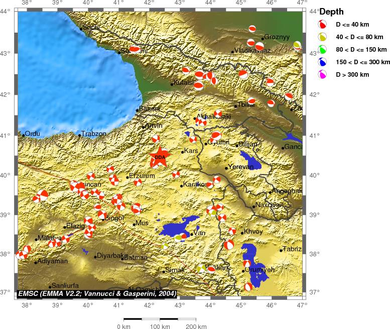 Regional moment Tensor