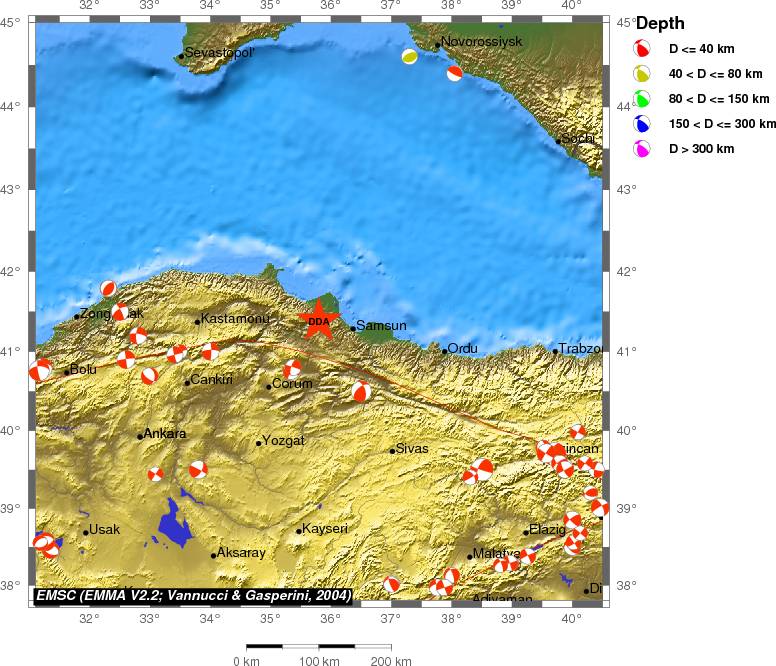 Regional moment Tensor
