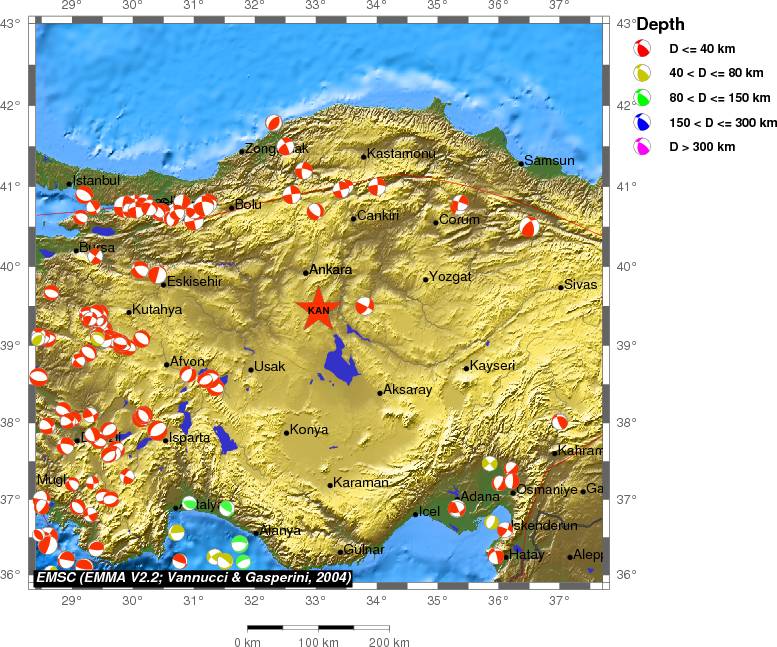 Regional moment Tensor