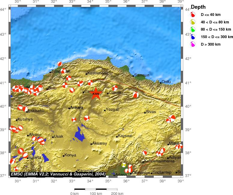 Regional moment Tensor