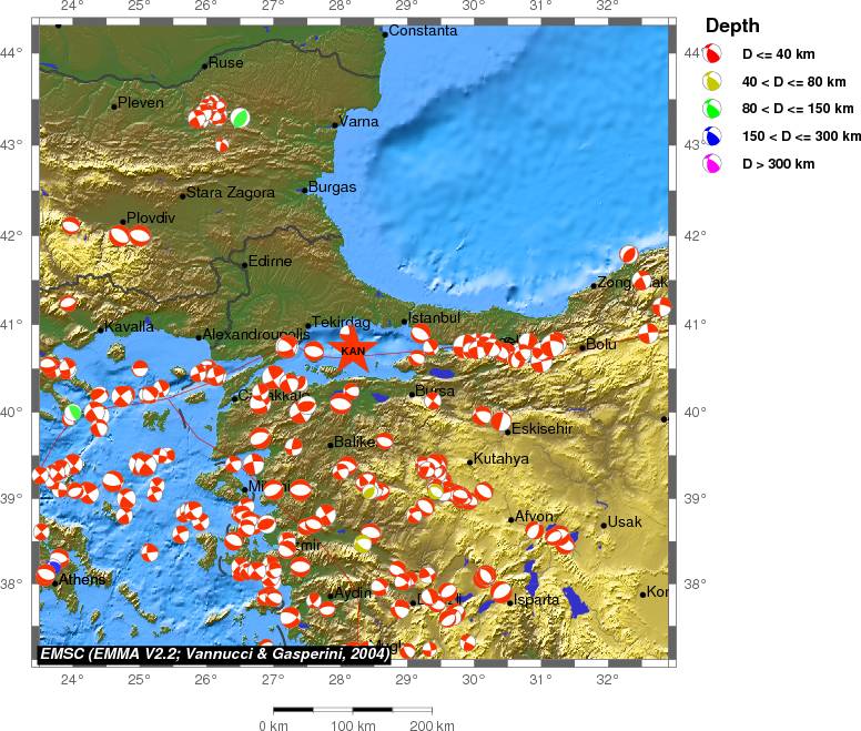Regional moment Tensor