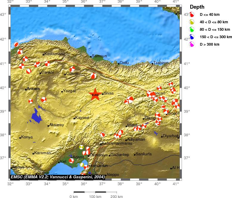 Regional moment Tensor