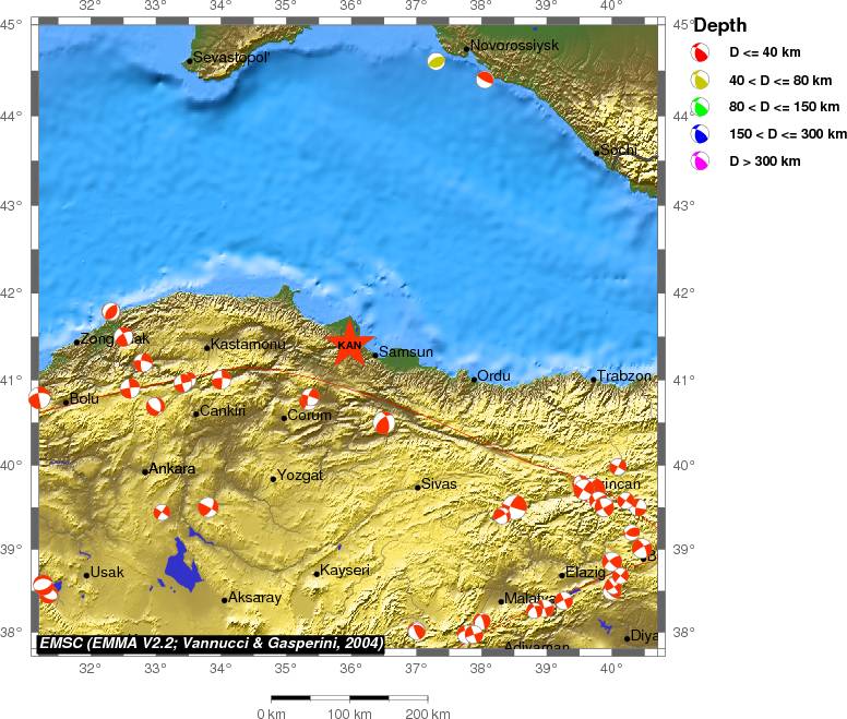 Regional moment Tensor