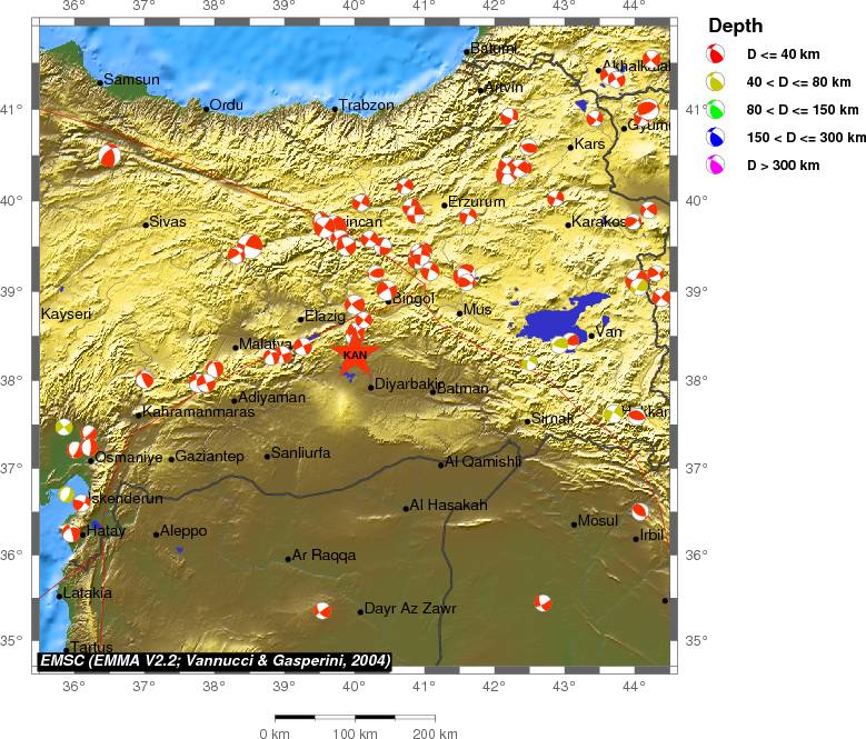 Regional moment Tensor