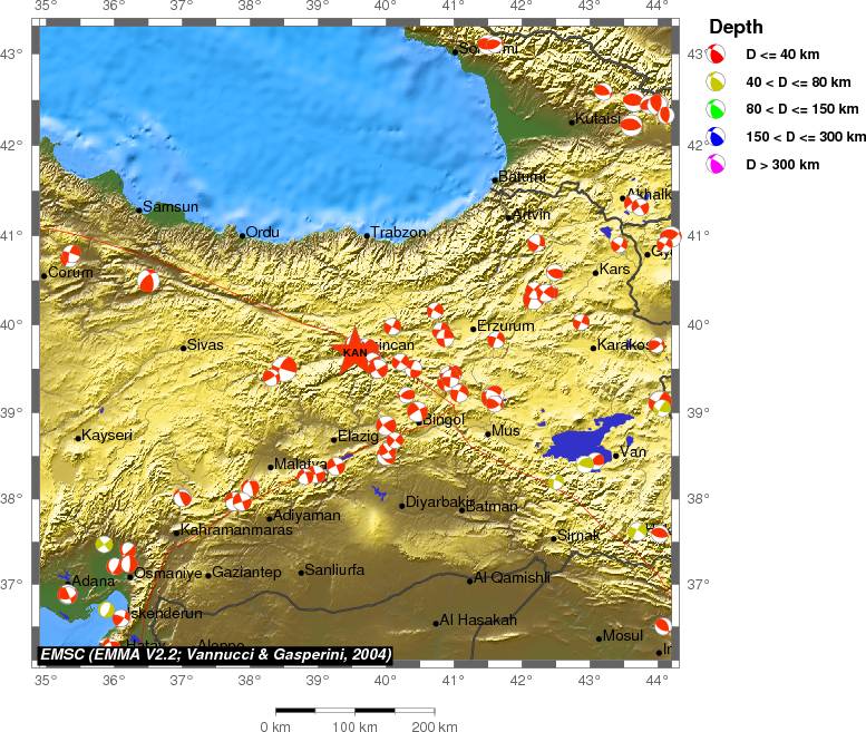 Regional moment Tensor