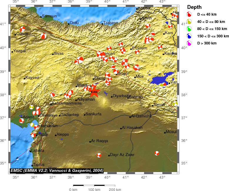 Regional moment Tensor