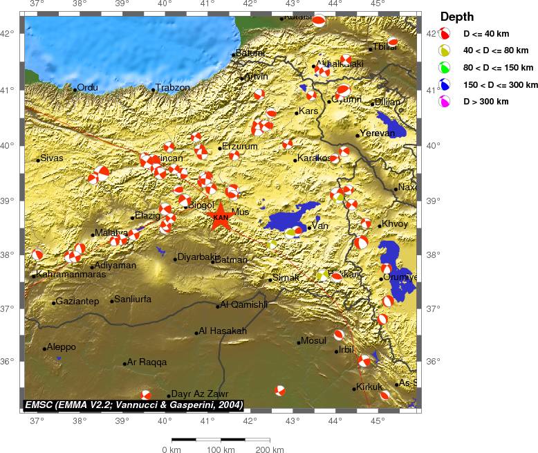 Regional moment Tensor